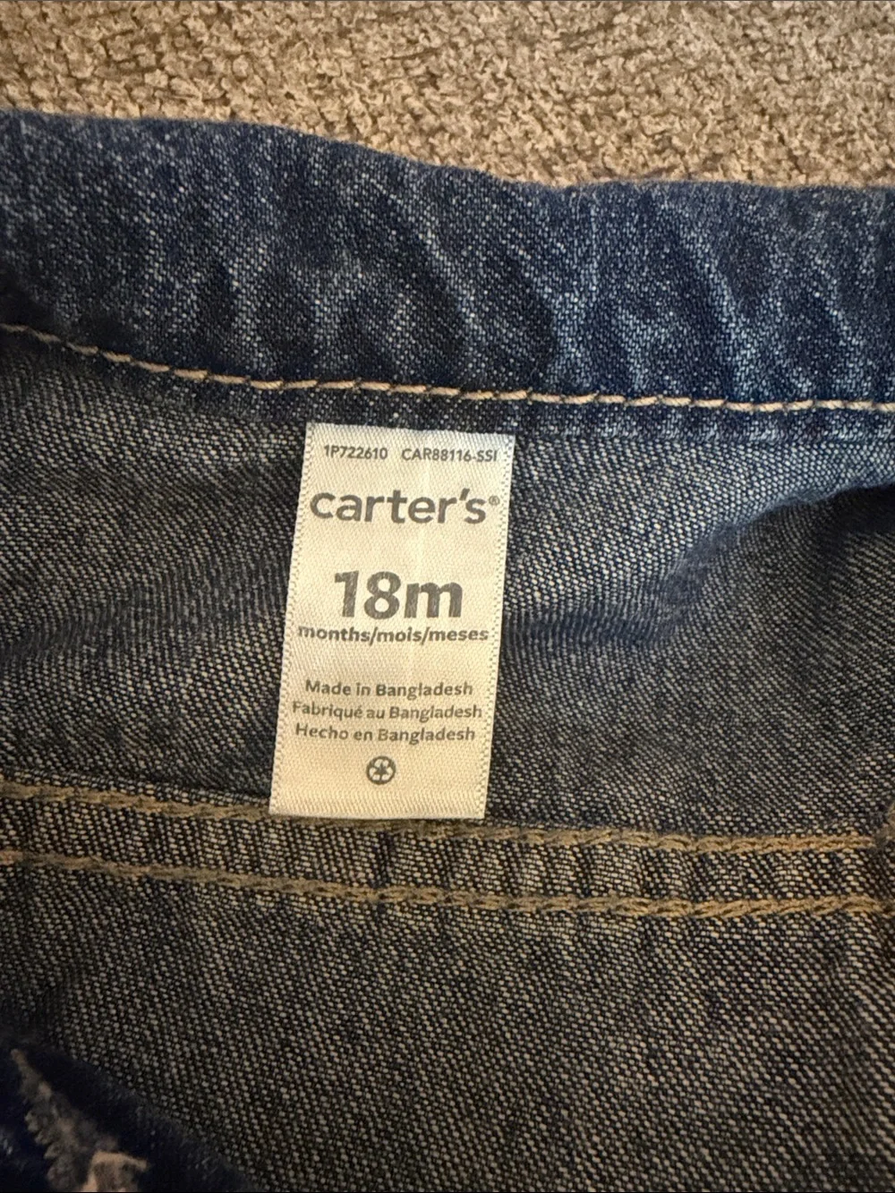 Carter's Dark Blue Denim Jacket for Kids
